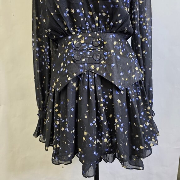 Dayu Effect Floral long sleeves dress - Picture 3 of 6